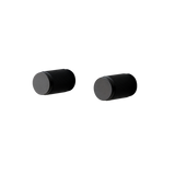 Furniture knob cross - black