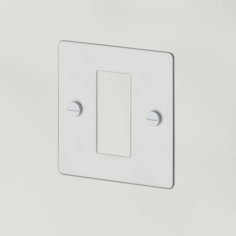 Buster + Punch Euro Plate / 1G / 25 mm / 1 module – White