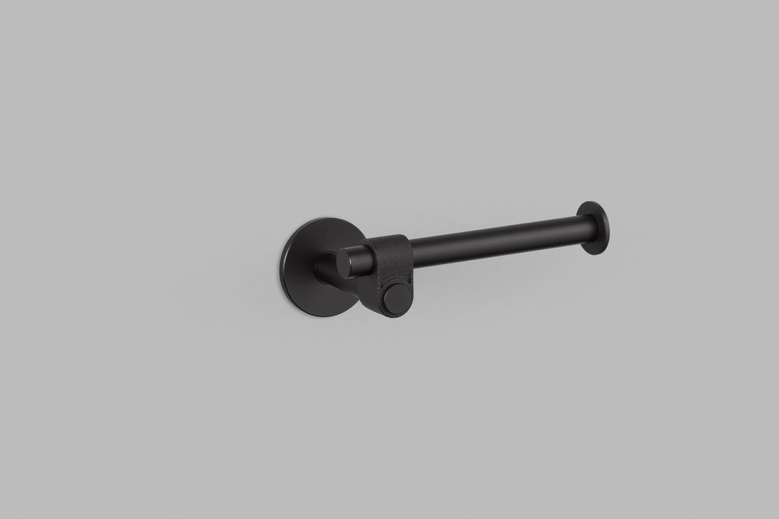 Toiletrulleholder / cast / welders black