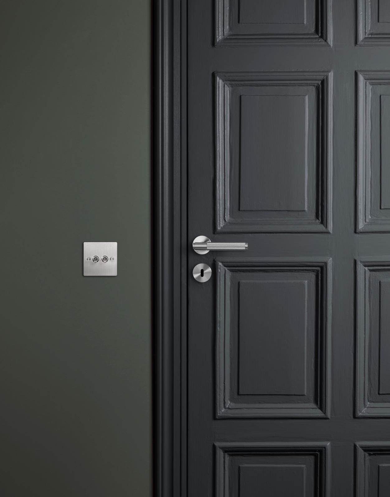 EURO CYLINDER KEY ESCUTCHEON / STEEL