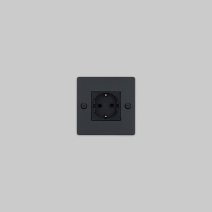 EU 1G SOCKET / SCHUKO TYPE F / CROSS