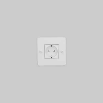 EU 1G SOCKET / SCHUKO TYPE F / CROSS