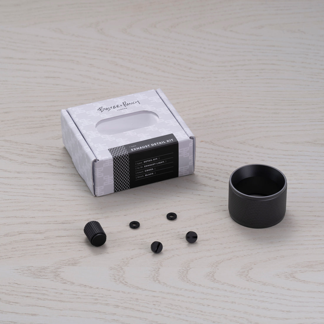 Buster & Punch Exhaust detail kit cross black