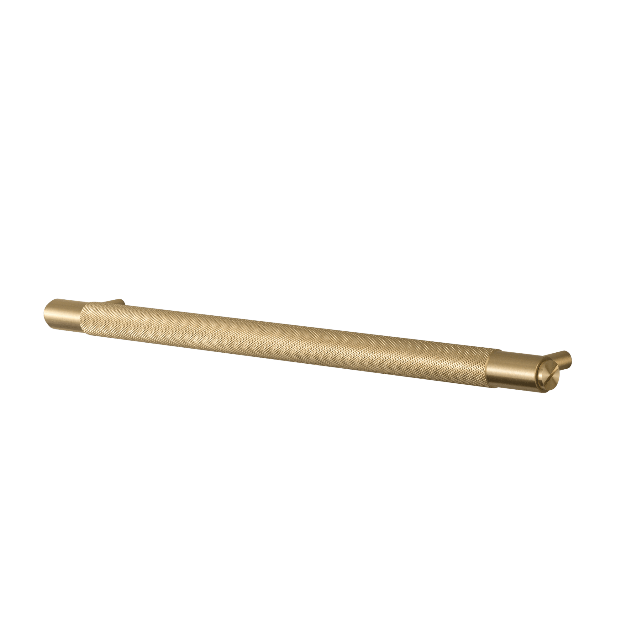 Buster + Punch Cross hardware with diamond-cut cross-knurl