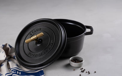 COKOTTE 28CM / 11,02 TOMMER / STAUB / SORT