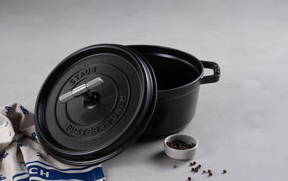 COKOTTE 28CM / 11,02 TOMMER / STAUB / SORT