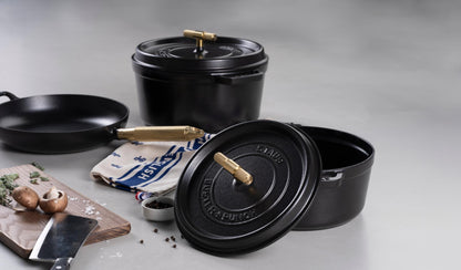 COKOTTE 28CM / 11,02 TOMMER / STAUB / SORT