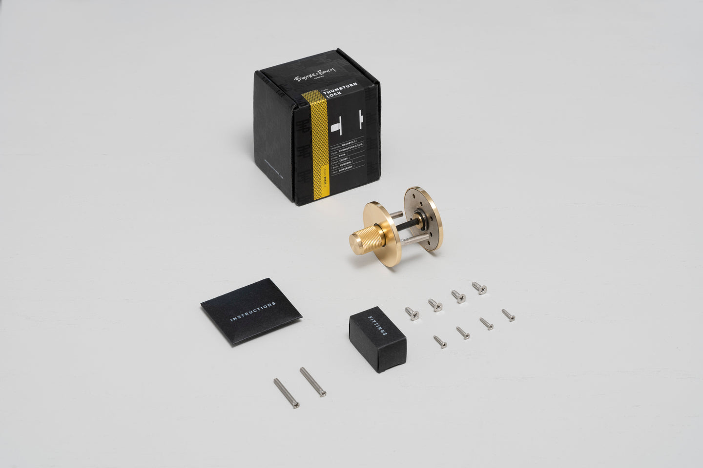 THUMBTURN LOCK / CROSS / BRASS