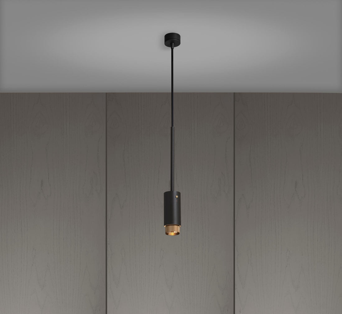 Buster & Punch Exhaust pendant linear graphite brass messing