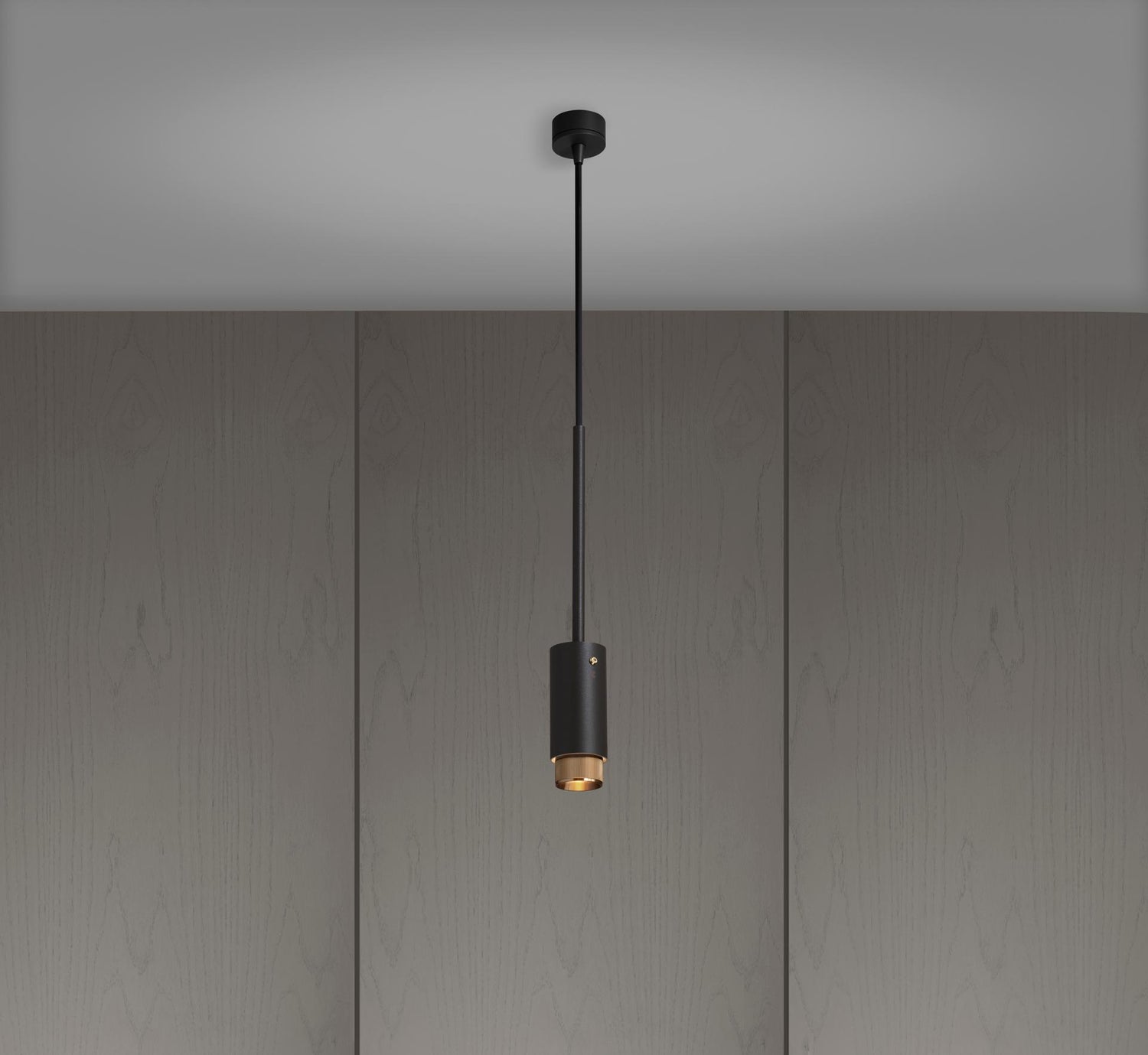 Buster &amp; Punch Exhaust pendant linear graphite brass messing