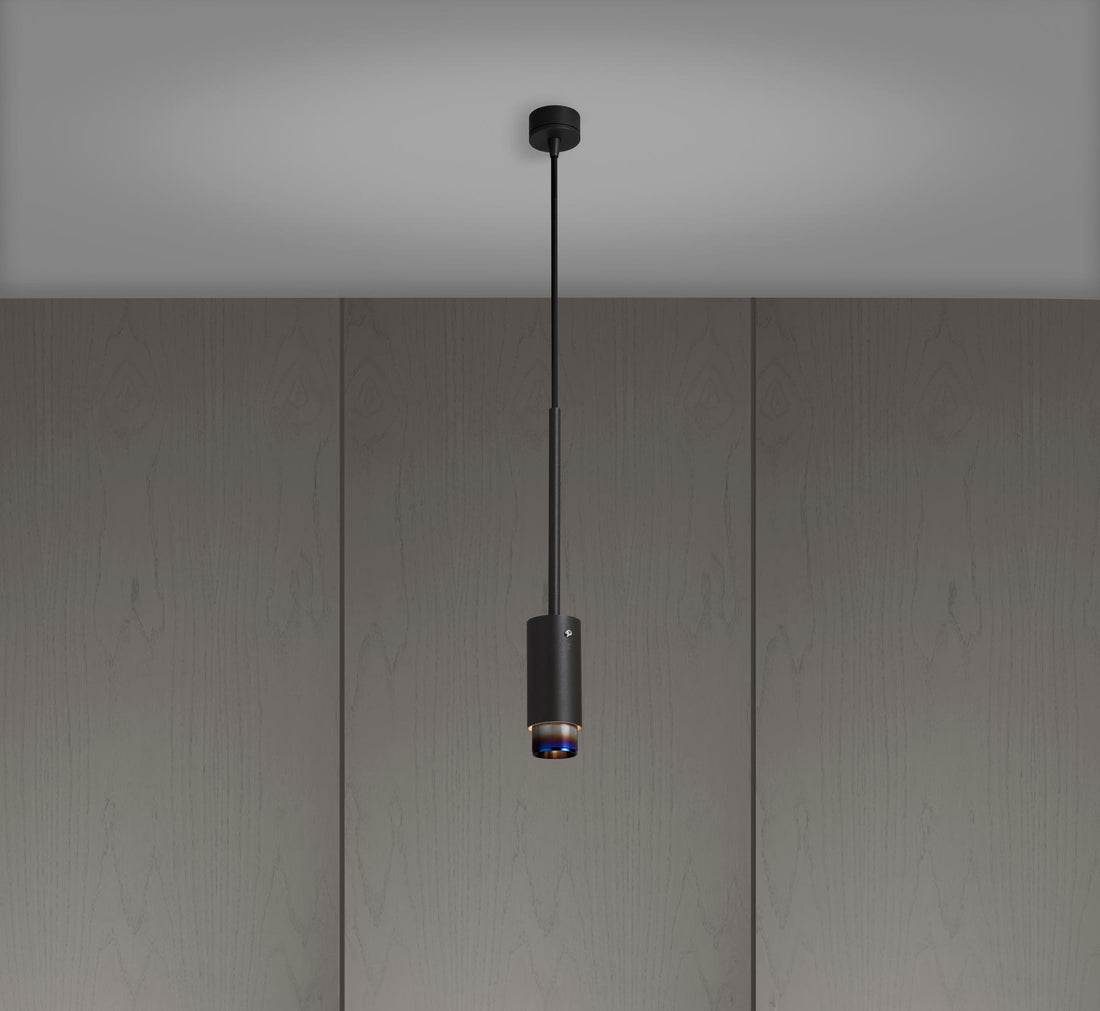 Buster & Punch exhaust pendant linear graphite burnt steel