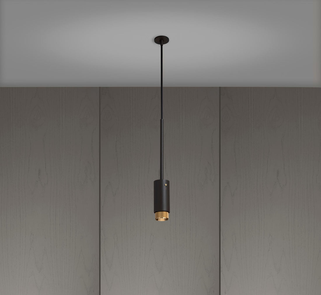 Buster &amp; Punch Exhaust pendant linear graphite brass messing