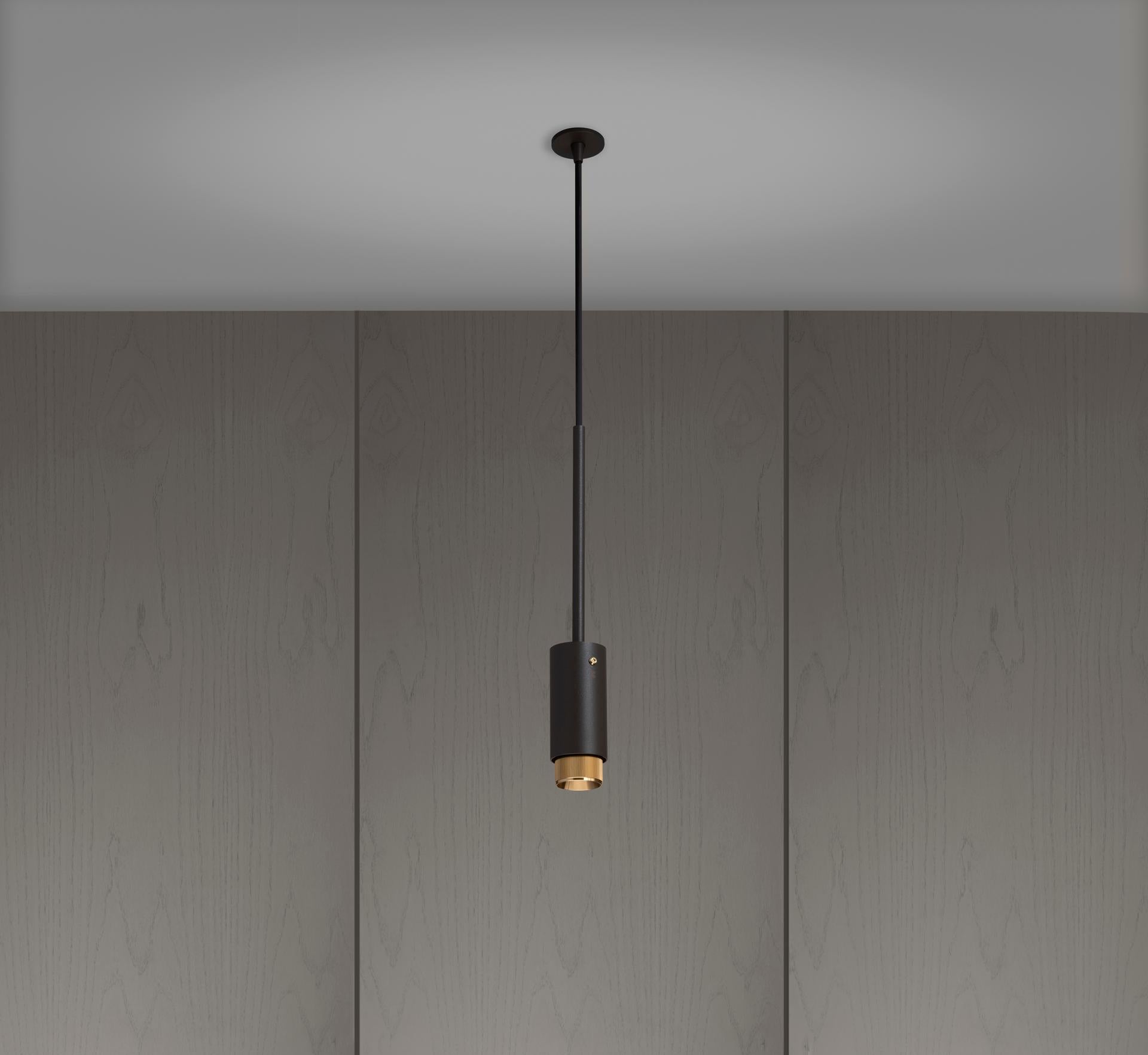 Buster &amp; Punch Exhaust pendant linear graphite brass messing