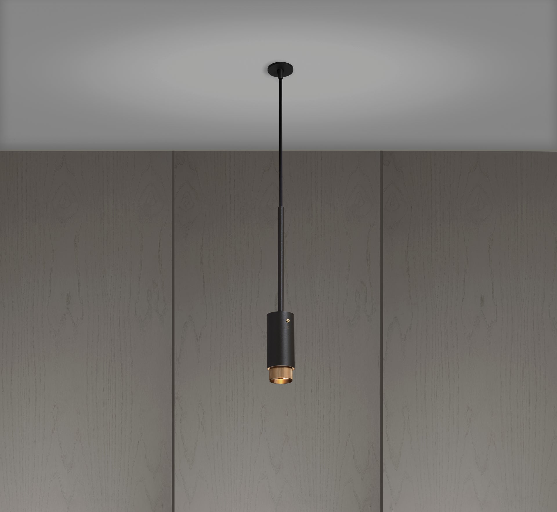 Buster &amp; Punch Exhaust pendant linear graphite brass messing