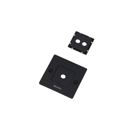 1G-frontplade / Med infills / Sort