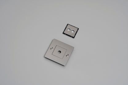 1G wall plate / With infills / Steel