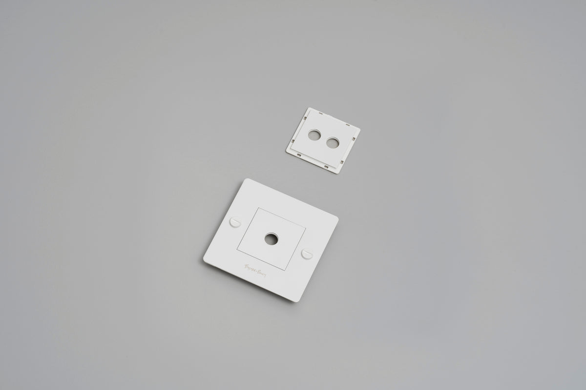 1G wall plate / With infills / White