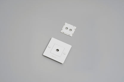 1G wall plate / With infills / White