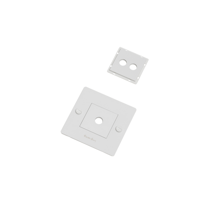 1G wall plate / With infills / White