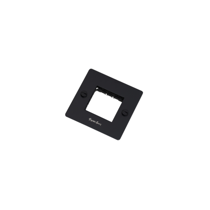 1G-frontplade / Uden infills / Sort
