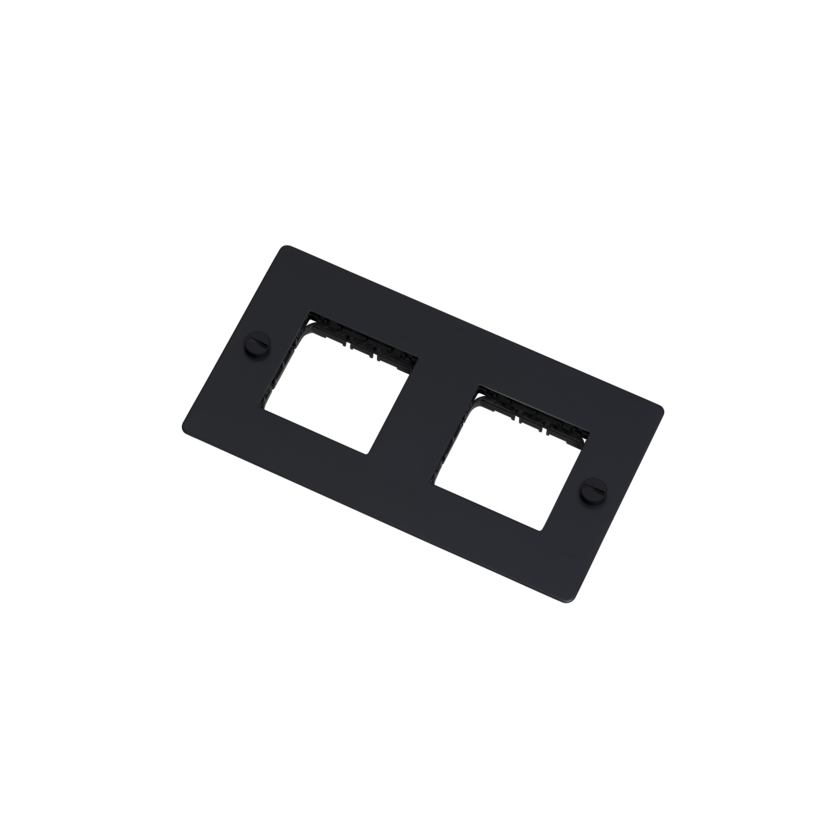 2G VÆGPLADE / HORISONTAL / INGEN FYLDNINGER / IKKE-LOGO / SORT