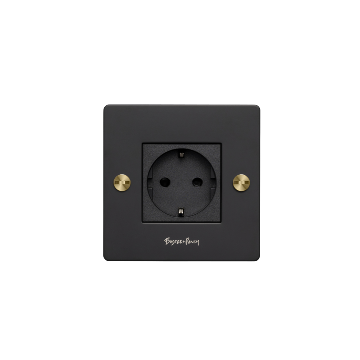 EU 1G SOCKET / SCHUKO TYPE F / CROSS