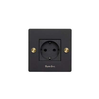 EU 1G SOCKET / SCHUKO TYPE F / CROSS