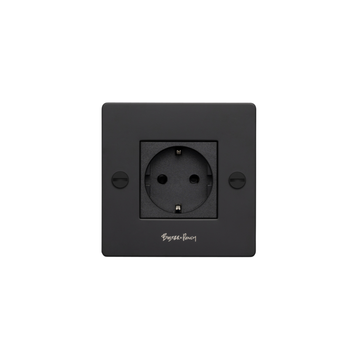 EU 1G SOCKET / SCHUKO TYPE F / CROSS