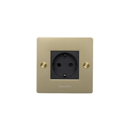 EU 1G SOCKET / SCHUKO TYPE F / CROSS