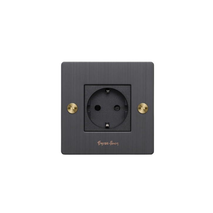 EU 1G SOCKET / SCHUKO TYPE F / CROSS