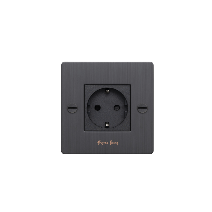 EU 1G SOCKET / SCHUKO TYPE F / CROSS