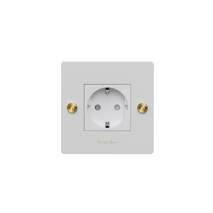 EU 1G SOCKET / SCHUKO TYPE F / CROSS