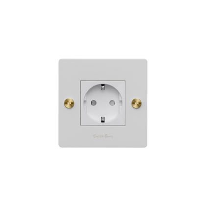 EU 1G SOCKET / SCHUKO TYPE F / CROSS