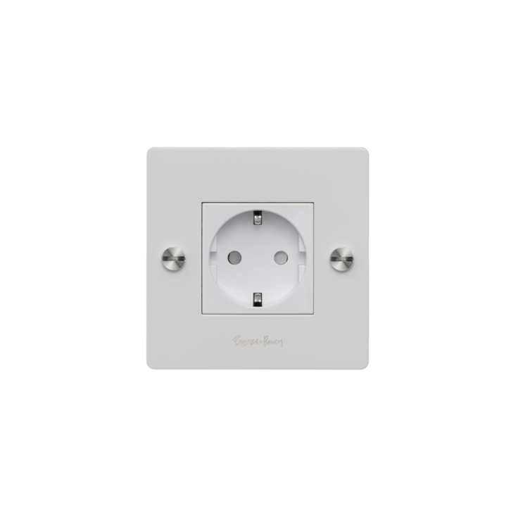 EU 1G SOCKET / SCHUKO TYPE F / CROSS