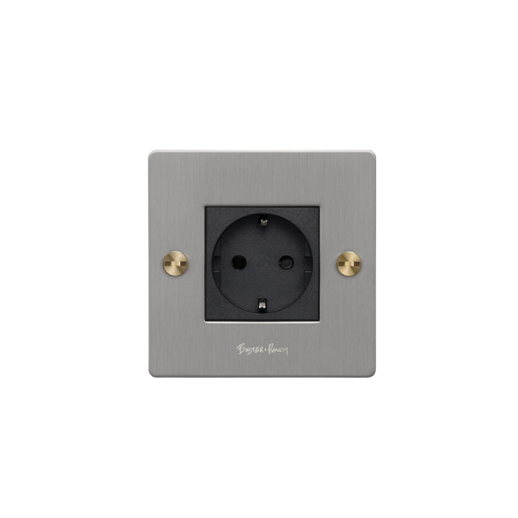EU 1G SOCKET / SCHUKO TYPE F / CROSS