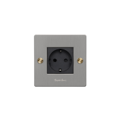 EU 1G SOCKET / SCHUKO TYPE F / CROSS