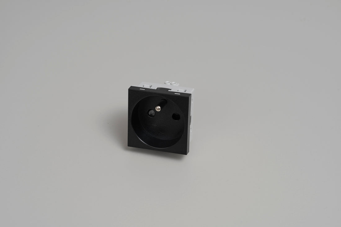 FRANSK BELGISK STØTNINGSMODUL / TYPE E / 45 MM / SORT