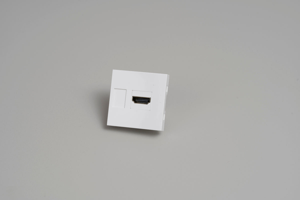HDMI MODULE / 45 MM / WHITE
