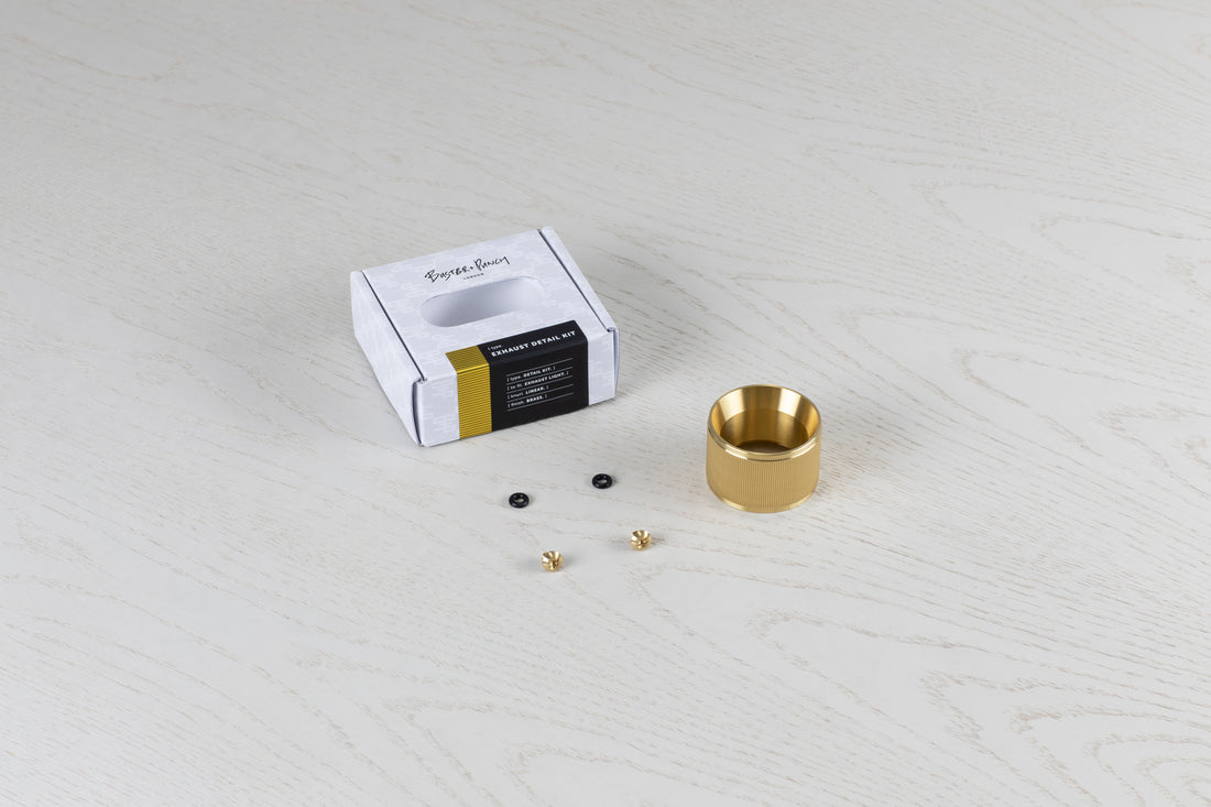 Buster & Punch Exhaust detail kit brass messing
