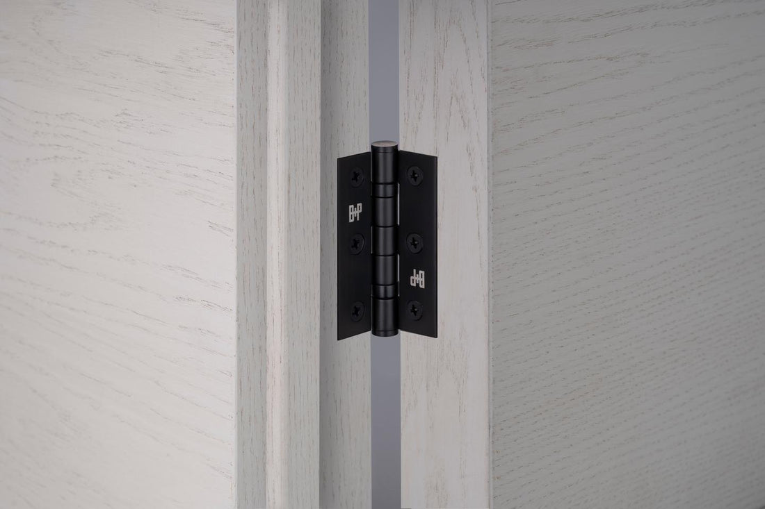 DØRHÆNGSEL / 76 X 51 X 2 MM / SVEJSER SORT