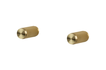 Furniture knob linear - brass