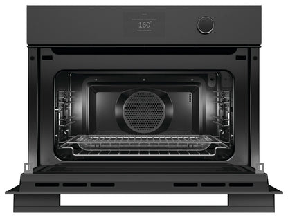 Fisher &amp; Paykel OM60NMTDB1 60cm Series 9 Minimal Compact Combi-Microwave Oven Black