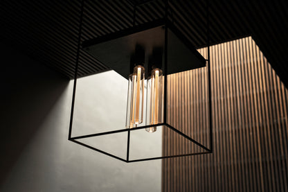 Caged Ceiling 4.0 loftlampe / sort marmor