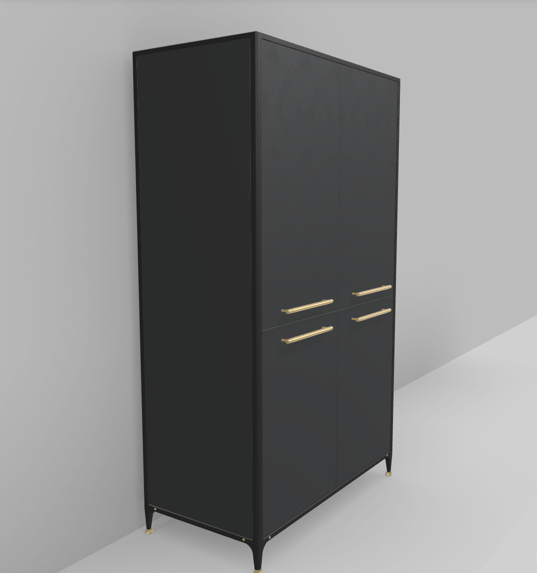 Buster & Punch tall unit off black brass messing pull bars