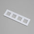 Buster + Punch 4G wall plate / Horizontal / Without infills / White