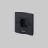 Buster + Punch 1G SOCKET / SCHUKO TYPE F / LINEAR / WITH LOGO – BLACK