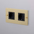 Buster + Punch eu 2g socket schuko type f non logo – Brass