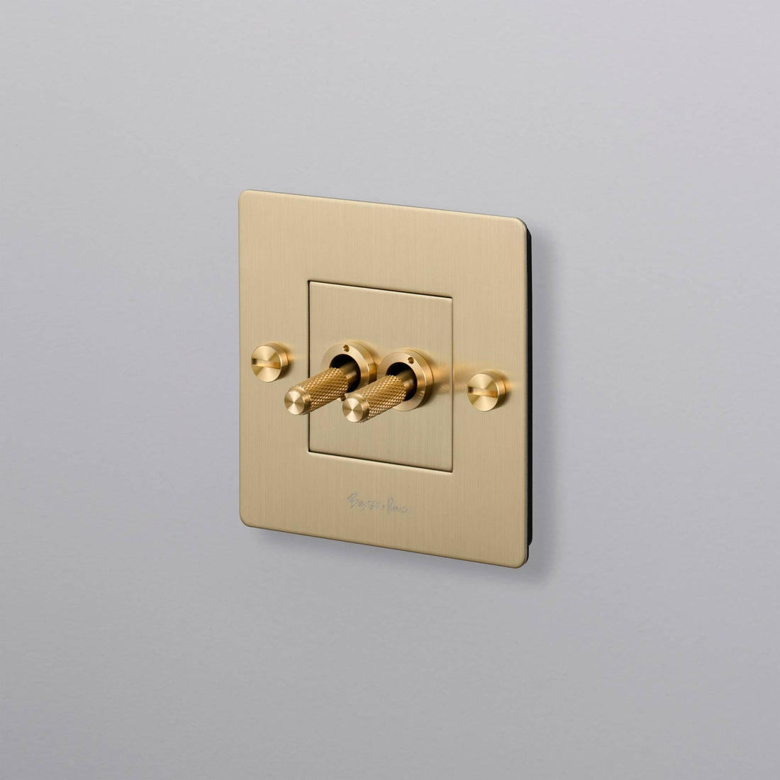 Buster + Punch 1G DOUBLE TOGGLE / WITH LOGO – BRASS