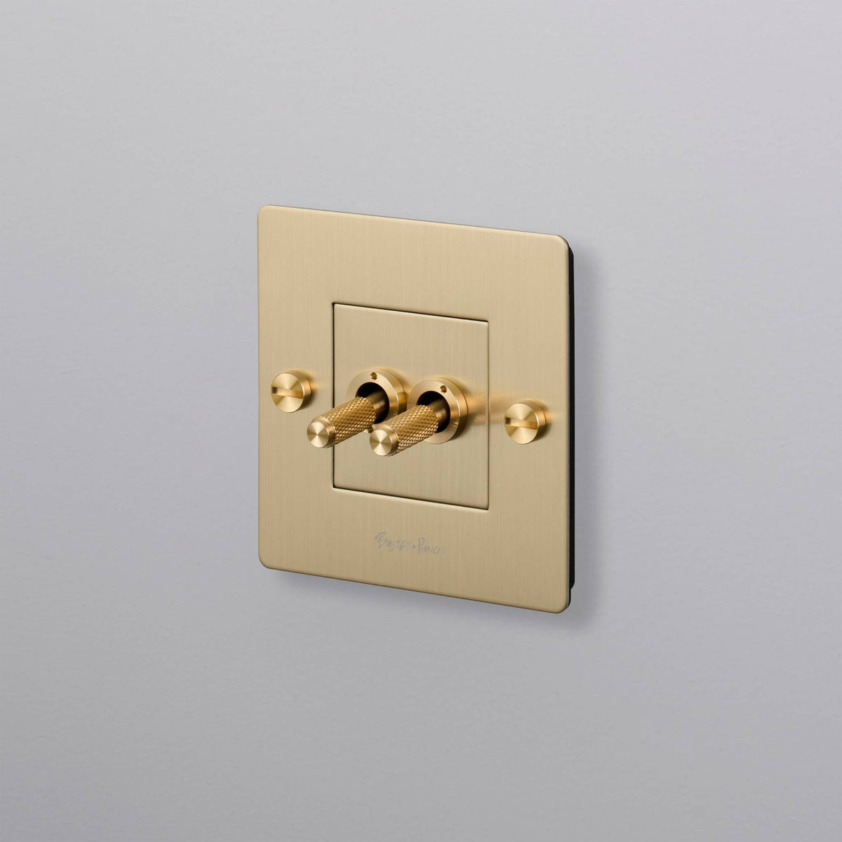 Buster + Punch 1G DOUBLE TOGGLE / WITH LOGO – BRASS