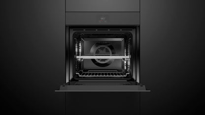 Fisher &amp; Paykel OB60SMPTNB1 60cm Series 9 Minimal Handleless Pyrolytic Oven Black Glass